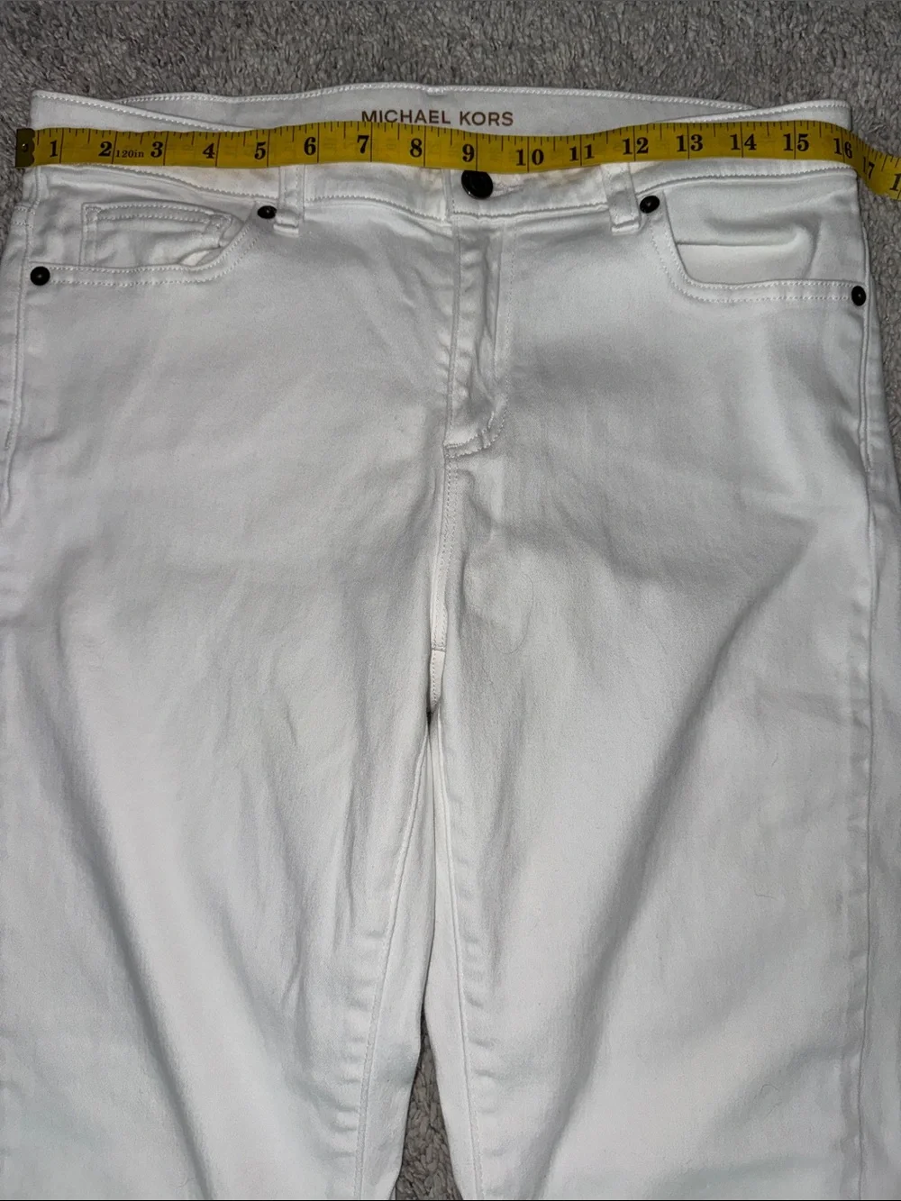 Michael Kors White Ankle Jeans